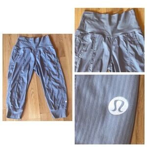 Lululemon size 6 gray dance pants cropped capri